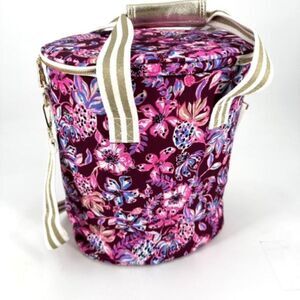 New Lilly Pulitzer Wine Cooler Carrier Bag Amerena Cherry Tropical w/ a Twist